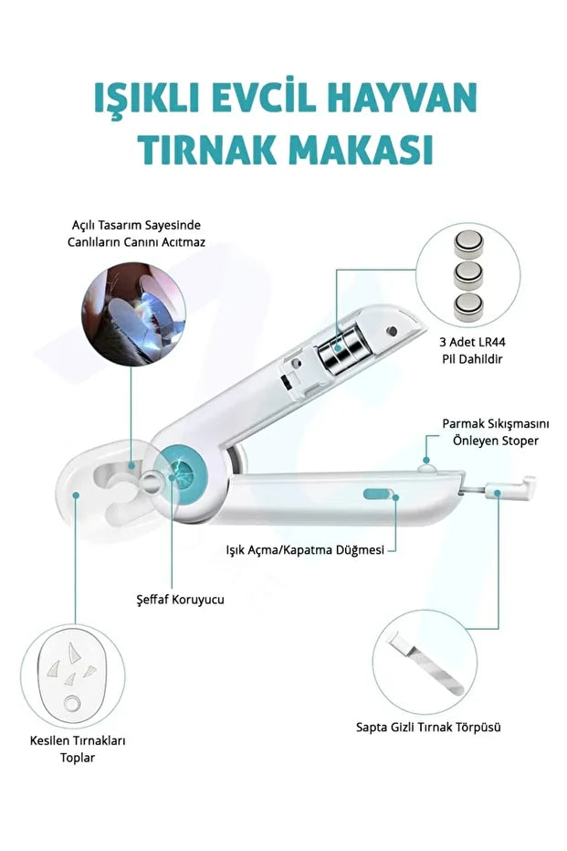 PatiJoy Evcil Hayvan Tırnak Makası